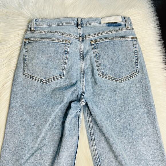 Re/Done Stove Pipe High Rise Straight Jeans - Picture 7 of 11